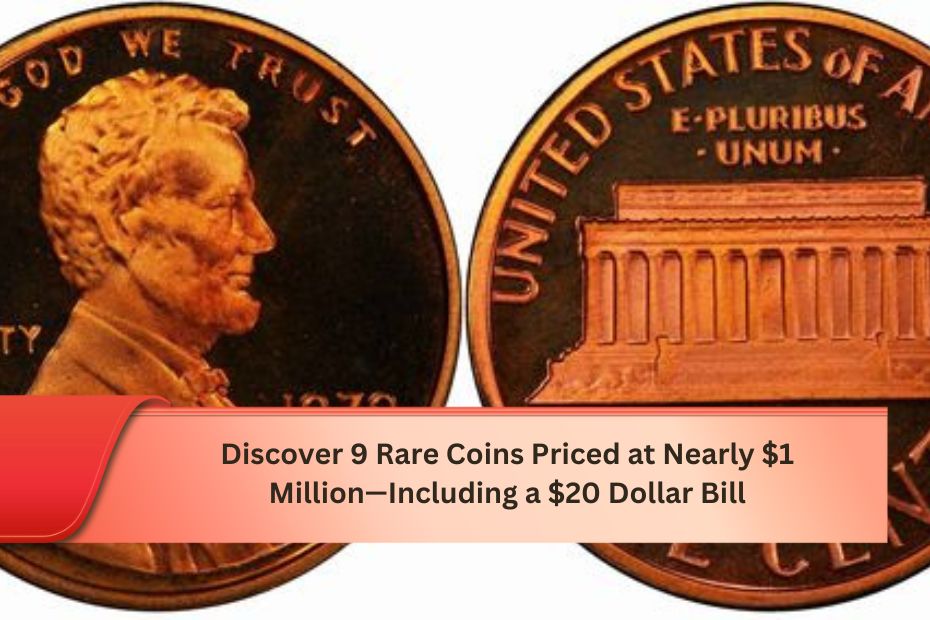 Discover 9 Rare Coins Priced at Nearly $1 Million—Including a $20 Dollar Bill